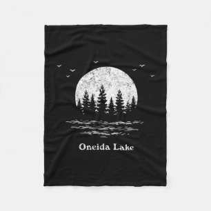 Oneida meer outdoor avontuur familie vakantie  fleece deken