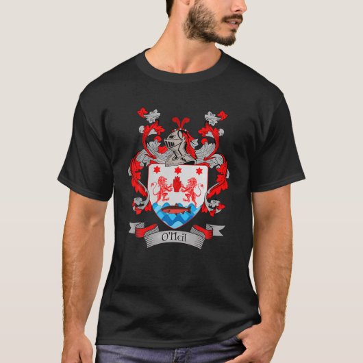 O'neil wapenlaag | O'neil Familienaam Crest T-shirt (Voorkant)