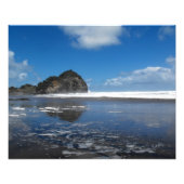 O'Neill Bay, foto van het strand Foto Afdruk (Voorkant)