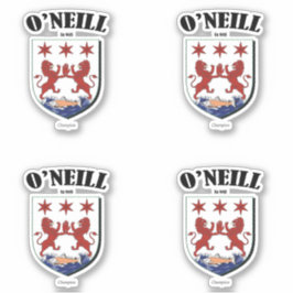 O'Neill Crest Iers Vertaling & Betekenis (x4) Sticker