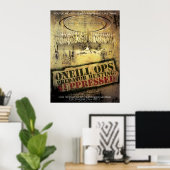 O'Neill Ops: "Predator Hunting Onderdrukt" Poster (Thuiskantoor)