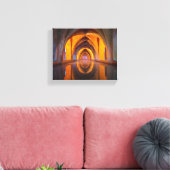 oneindig architectuur verpakt canvas (Insitu (Woonkamer))