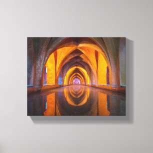 oneindig architectuur verpakt canvas afdruk