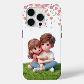 Oneindig Cute Couple Phone Hoes voor iPhone 15 14