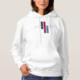 Oneindig Dankbaar Schrift met Kleurbalken Hoodie