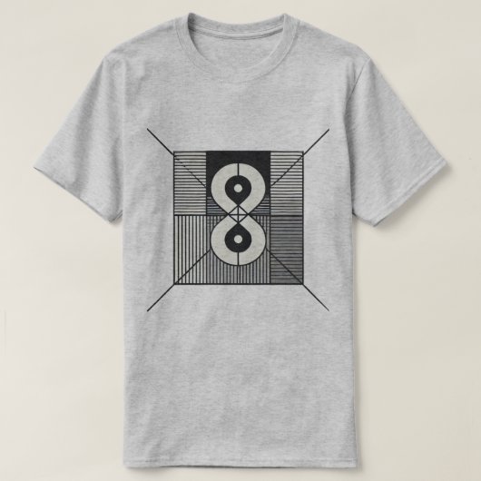Oneindig Evenwicht: Een Internationale Stijl van M T-shirt (Design voorkant)