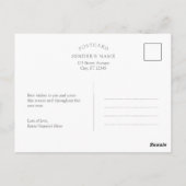 Oneindig Gelukkig Kerstfeest Verjaardagsfeest Ansi Briefkaart (Achterkant)