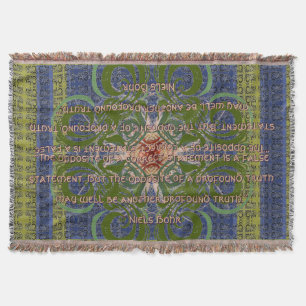 Oneindig - Groen abstract door Alexandra Cook Deken