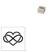 Oneindig hart, liefde voor altijd 	rubberstempel (Gestempeld)