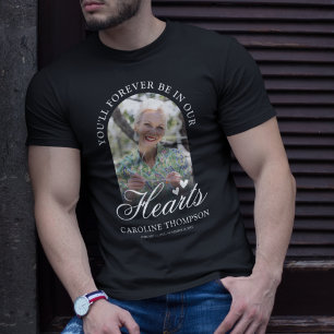 Oneindig in onze harten herdenkingsfoto T-shirt