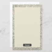 oneindig inktlijnmotief briefpapier (Voorkant / Achterkant)