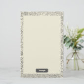 oneindig inktlijnmotief briefpapier (Staand voorkant)