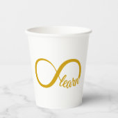 Oneindig Leren Papieren Bekers (Voorkant)