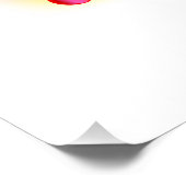 Oneindig met regenboogkwal perfect poster (Hoek)