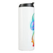 Oneindig met regenboogkwal thermosbeker (Gedraaid links)