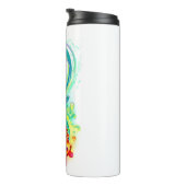 Oneindig met regenboogkwal thermosbeker (Geroteerd rechts)