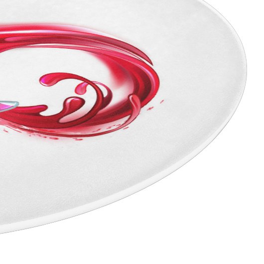 Oneindig met rode wijn snijplank (Hoek)