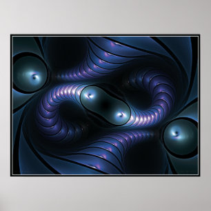 oneindig Poster van de Giger (blauw)