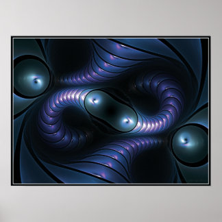 oneindig Poster van de Giger (blauw)