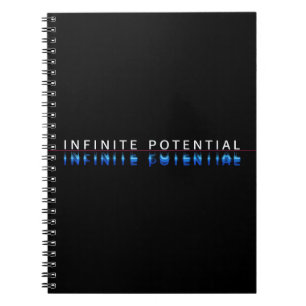 "Oneindig Potentieel" Motiverend Spiraal Notebook Notitieboek
