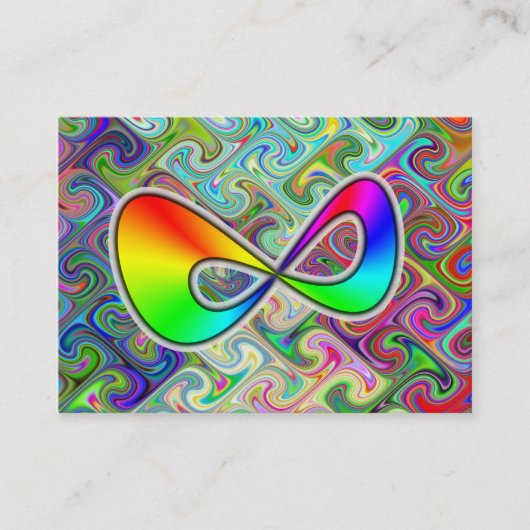 oneindig regenboogVisitekaartje Visitekaartje (Voorkant)