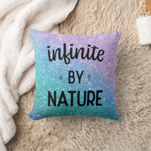 Oneindig van nature - Turquoise, Paars & Blauw Kussen
