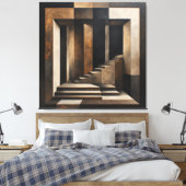 Oneindige Afdaling Canvas Afdruk (Insitu (Slaapkamer))