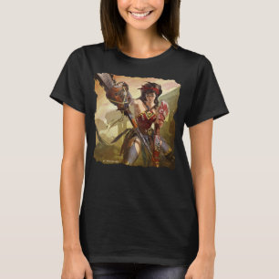Oneindige Crisis Atomic Wonder Woman Illustratie T-shirt