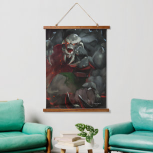 Oneindige Crisis Doomsday illustratie Hangend Wandkleed