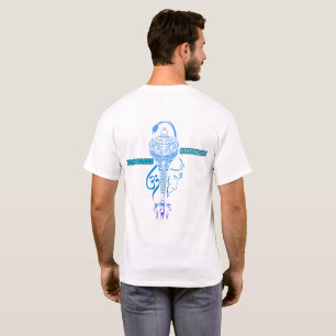 Oneindige Kracht Hanuman Design Spirituele Hindo T-shirt