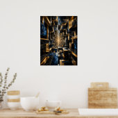 Oneindige Kubus Tunnel Poster - (Keuken)