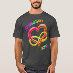 Oneindige liefde 2 regenboogkleuren t-shirt