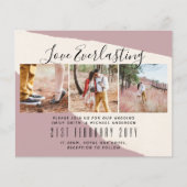 Oneindige Liefde FOTO COLLAGE Trouwfeest Uitnodigi Flyer (Voorkant)