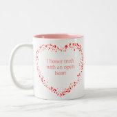 Oneindige liefdesmok tweekleurige koffiemok (Links)
