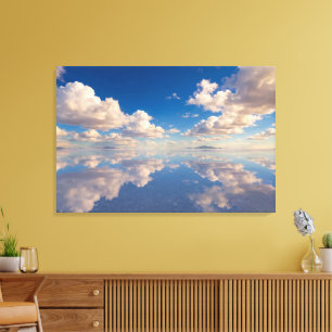 Oneindige luchtreflectiecanvasprint canvas afdruk