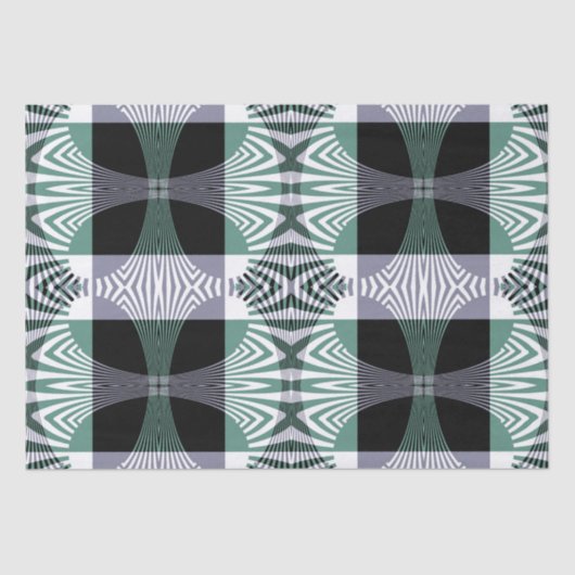 Oneindige Mirage van Four-Petal Glass Shine Mandal Tissuepapier (Voorkant)