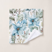 Oneindige mogelijkheden met winterbloemen - bad handdoek (Wasdoekje)