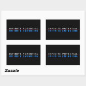Oneindige Potentie Glitch Sticker (Vel)