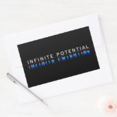 Oneindige Potentie Glitch Sticker (Envelop)