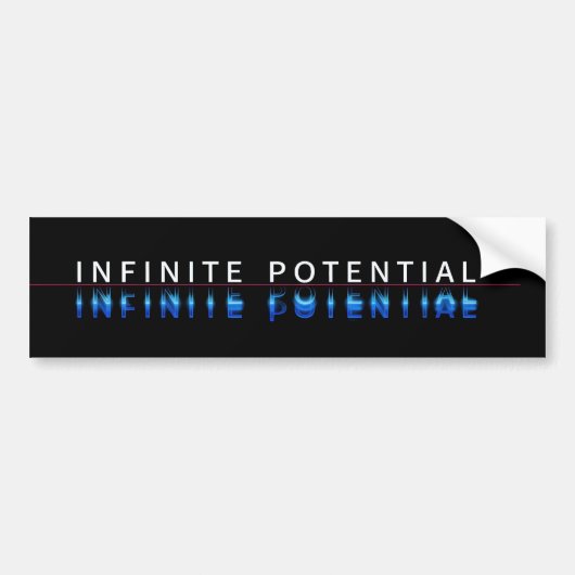 Oneindige Potentieel Glitch Bumpersticker (Voorkant)