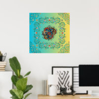 Oneindige pracht, Mehndi Green Bloemenkunst