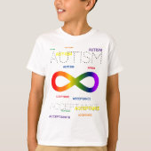 Oneindige stippen voor acceptatie van autisme t-shirt (Voorkant)