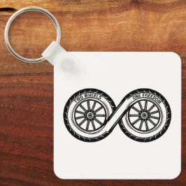 Oneindige Twee Wielenvrijheid Sleutelhanger