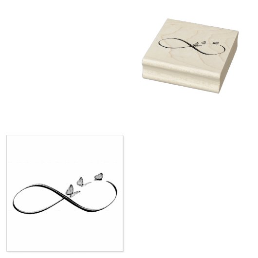 oneindige vlinders 	rubberstempel (Gestempeld)