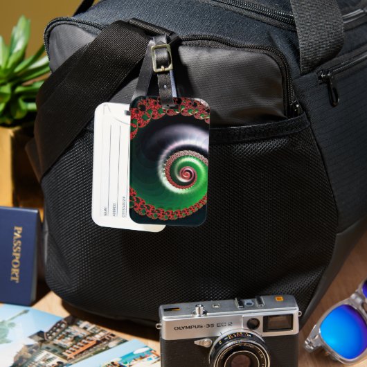 oneindige werveling bagagelabel (Voorkant & Achterkant)