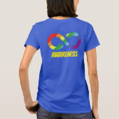 Oneindigheid Autisme Bewustheid voor en achter T-shirt (Achterkant)