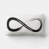 Oneindigheid en Borstelslag Symbool Kussen (Achterkant)