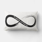 Oneindigheid en verder Borstelstreek Symbool Kussen (Voorkant)