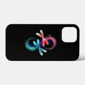 Oneindigheid met gloeiende libellen Case-Mate iPhone case (Achterkant (horizontaal))