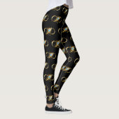Oneindigheid met gouden pauwenveer leggings (Rechts)